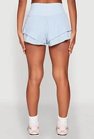 Womens Tiered Active Shorts,