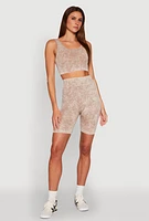 Womens Seamless Mineral Wash Bike Shorts, L-XL