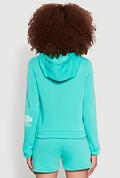 Womens Flawless Graphic Pullover Hoodie, Green,