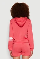 Womens Flawless Graphic Pullover Hoodie, Pink, Size M