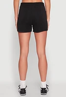 Womens Marled Detail Dolphin Shorts,