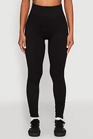 Womens High Waist Seamless Leggings, S-M