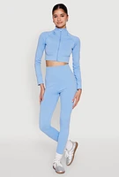Womens High Waist Seamless Leggings, S-M