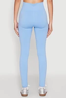 Womens High Waist Seamless Leggings, S-M
