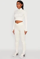Womens Seamless Mineral Wash Crop Track Jacket,