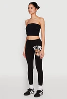 Womens Nope Not Today Bear Leggings, Black, Size M