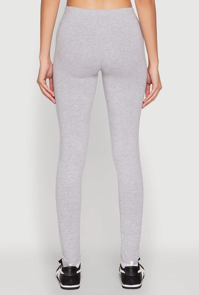 Womens New York Since 1995 Bear Graphic Leggings, Grey, Size M