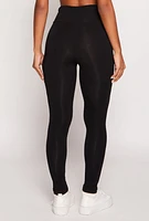 Womens High Waist Cropped Pocket Leggings, S