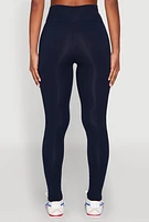 Womens High Waist Cropped Pocket Leggings,