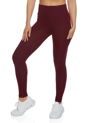 Womens High Waist Cropped Pocket Leggings,