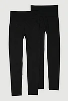 Womens High Waist Leggings 2 Pack,