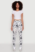Womens Tie Dye Print Leggings, Multi, Size S-M