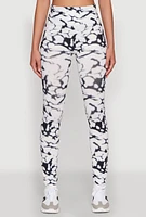 Womens Tie Dye Print Leggings, Multi, Size S-M