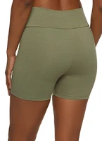 Womens High Waist Yoga Shorts, M