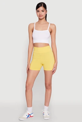 Womens High Waist Yoga Shorts,
