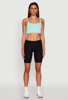 Womens Cellphone Pocket Biker Shorts,