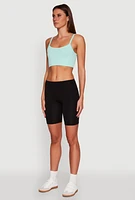 Womens Cellphone Pocket Biker Shorts,