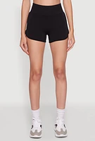 Womens High Waisted Dolphin Shorts for Activewear,