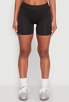 Womens Foil Screen Varsity Stripe Bike Shorts, Black, Size S-M