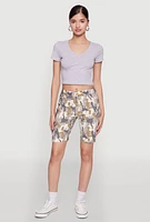 Womens Hyper Stretch Pull On Bermuda Shorts,
