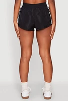 Womens Side Stripe Running Shorts,