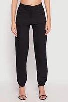 Womens Hyperstretch Cargo Pants, Black, Size M