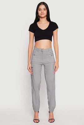 Womens Hyperstretch Cargo Pants, Grey, Size L