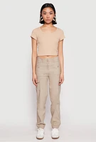 Womens Hyperstretch Cargo Pants, Khaki,