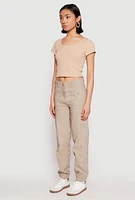 Womens Hyperstretch Cargo Pants, Khaki,