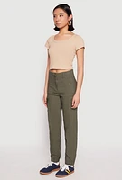 Womens Hyperstretch Cargo Pants, Green, Size M