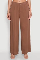 Womens Wide Leg Dress Pants, S