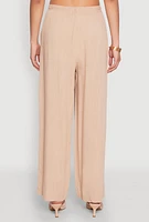 Womens Linen Palazzo Pants, M