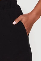 Womens Gauze Knit Wide Leg Pants,