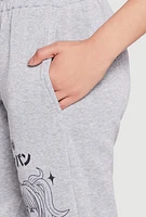 Womens Anime Graphic Print Sweatpants,