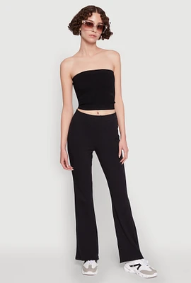 Womens High Waisted Flared Yoga Pants,