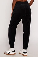 Womens Velour Drawstring Sweatpants,