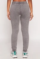 Womens Fleece Lined Acid Wash Drawstring Joggers, Grey, Size XL