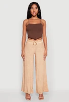 Womens Mineral Wash Palazzo Pants,