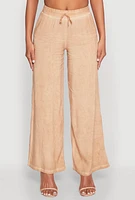 Womens Mineral Wash Palazzo Pants,