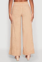 Womens Mineral Wash Palazzo Pants,