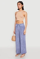 Womens Mineral Wash Palazzo Pants,