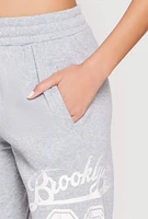 Womens Brooklyn New York City Sweatpants, Grey, Size S