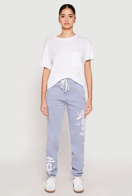 Womens Brooklyn New York City Sweatpants, Blue,