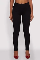 Womens Body Contour High Waist Dress Pants, Black, Size S
