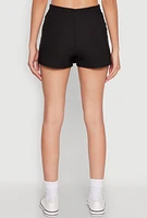 Womens Side Zip High Waisted Skort, Black, Size S