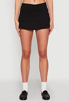 Womens Front Pocket Mini Skort,