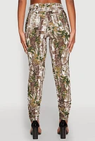 Womens Printed Hyperstretch Stacked Pants, Multi, Size M