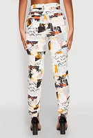 Womens Printed Hyperstretch Stacked Pants, Multi,