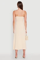 Womens V Neck Empire Waist Maxi Dress,