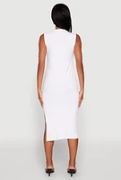 Womens She Is Graphic Print T Shirt Dress, White,
